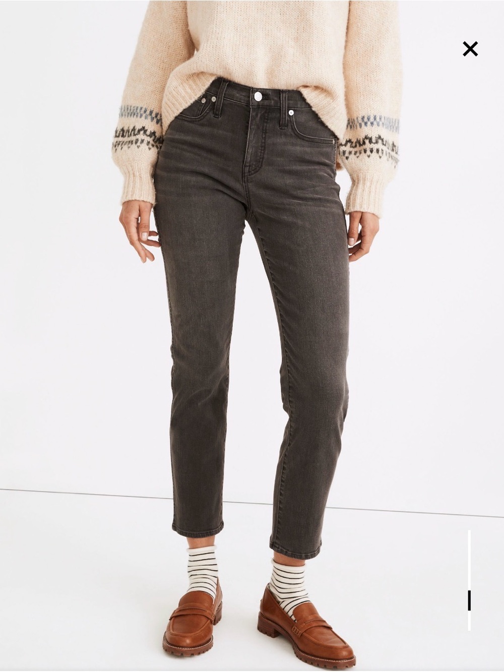 Madewell Mid-Rise Stovepipe Jeans in Bridley Wash